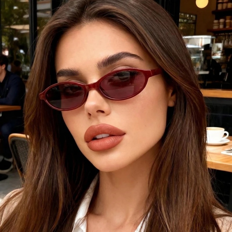 Vintage Fashion Streetwear - Kacamata Hitam Cat Eye Retro Seksi