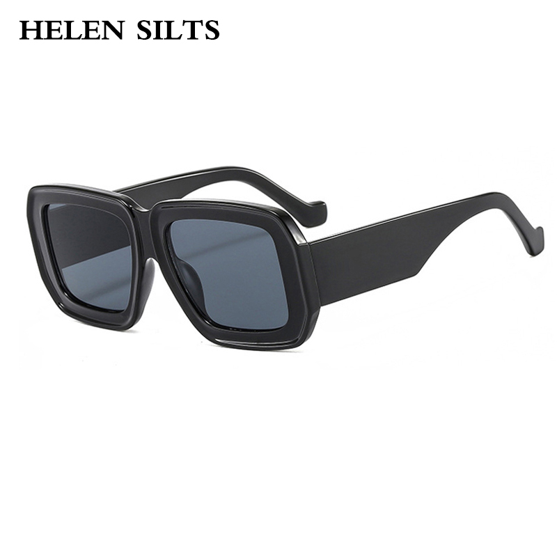 Vintage Fashion Brand Names - Kacamata Hitam Persegi Vintage UV400 Nuansa