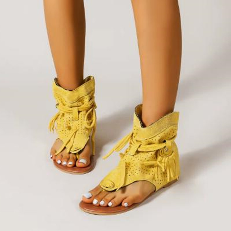 Vintage Fashion Rome - Sandal 2026 Retro Gladiator Wanita Model