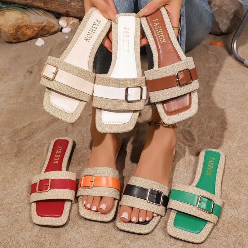 Vintage Fashion Rome - Sandal Wanita Model Terbuka dengan Tali