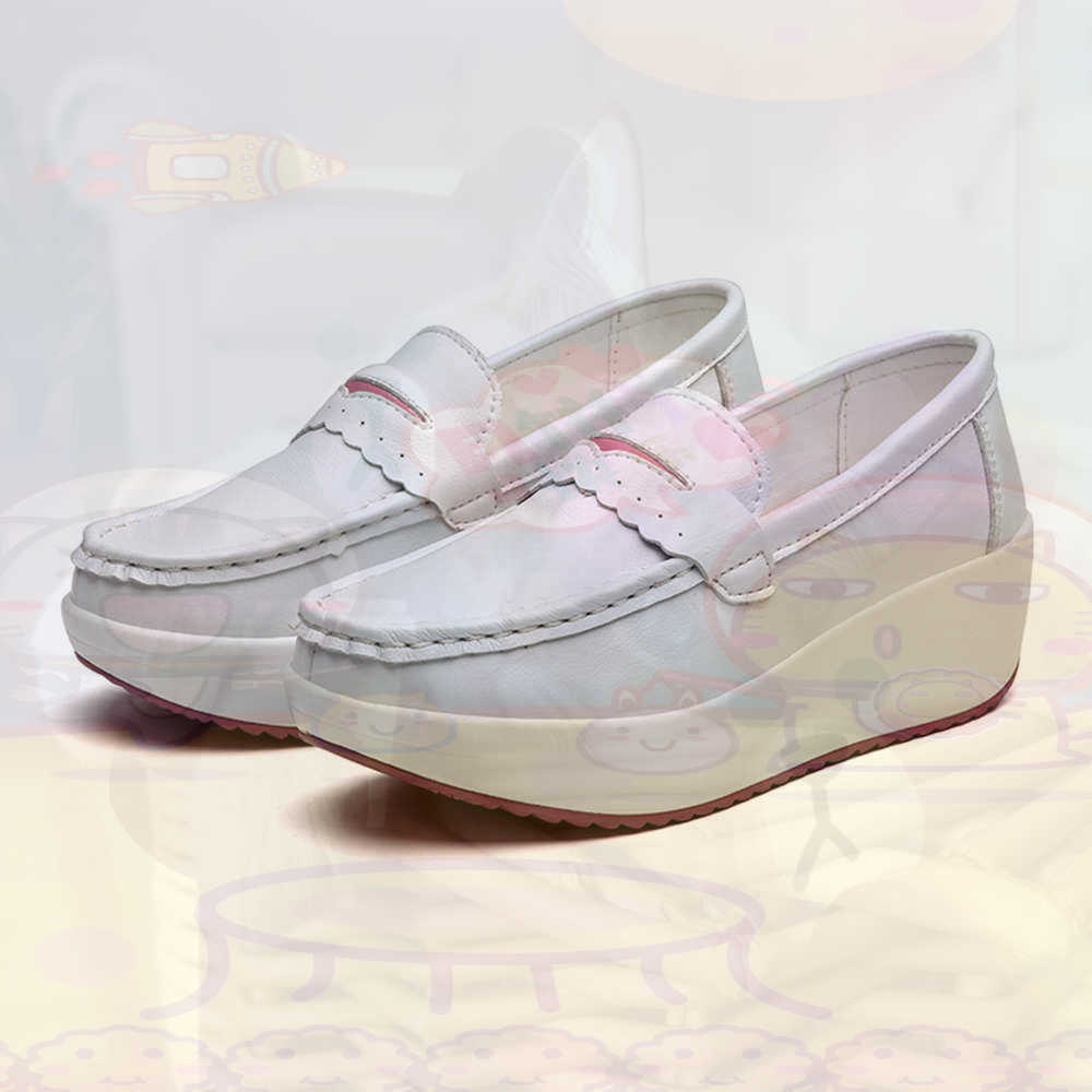 Vintage Fashion Reseller - Plataform Sepatu Kets Merah Muda Musim