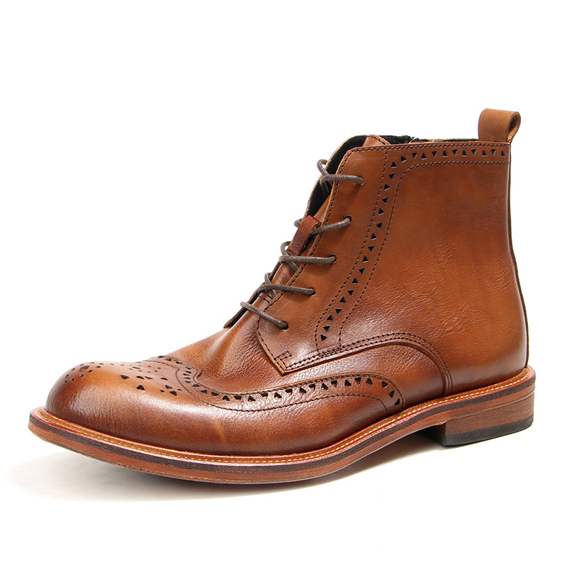 Vintage Fashion Mens - Sepatu Bot Chelsea Pergelangan Kaki Pria
