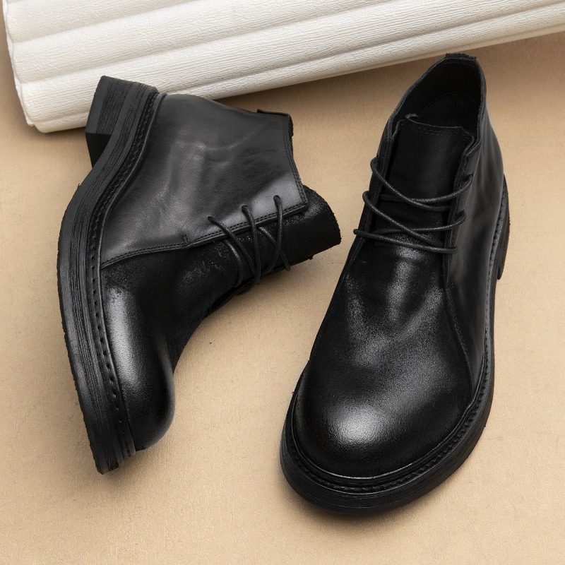 Vintage Fashion Mens - Sepatu Bot Kulit Asli Pria Vintage