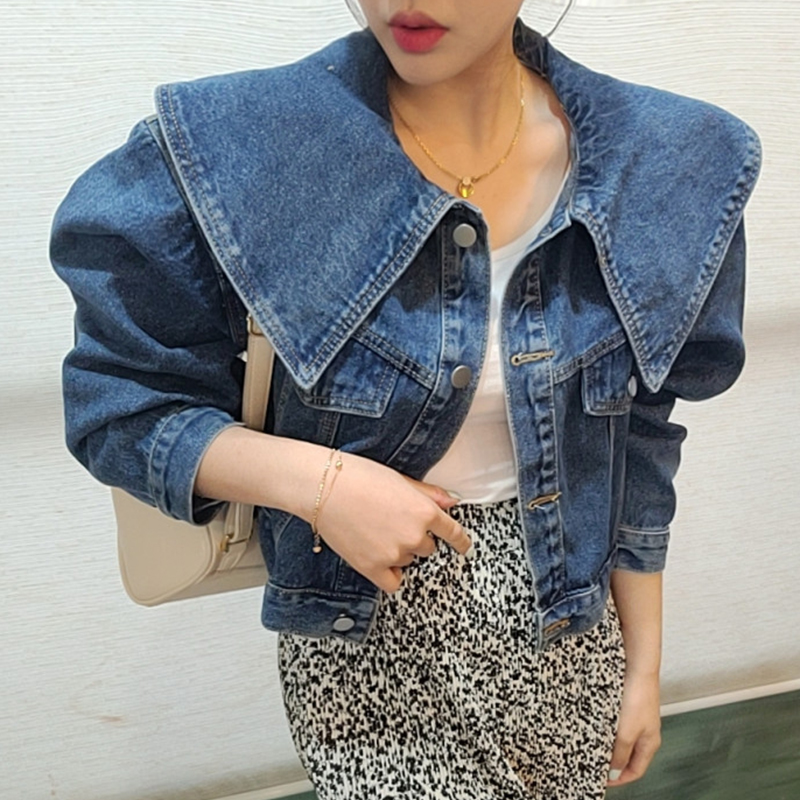Vintage Fashion Dolls - Jaket Denim Pendek Lengan Panjang Serbaguna