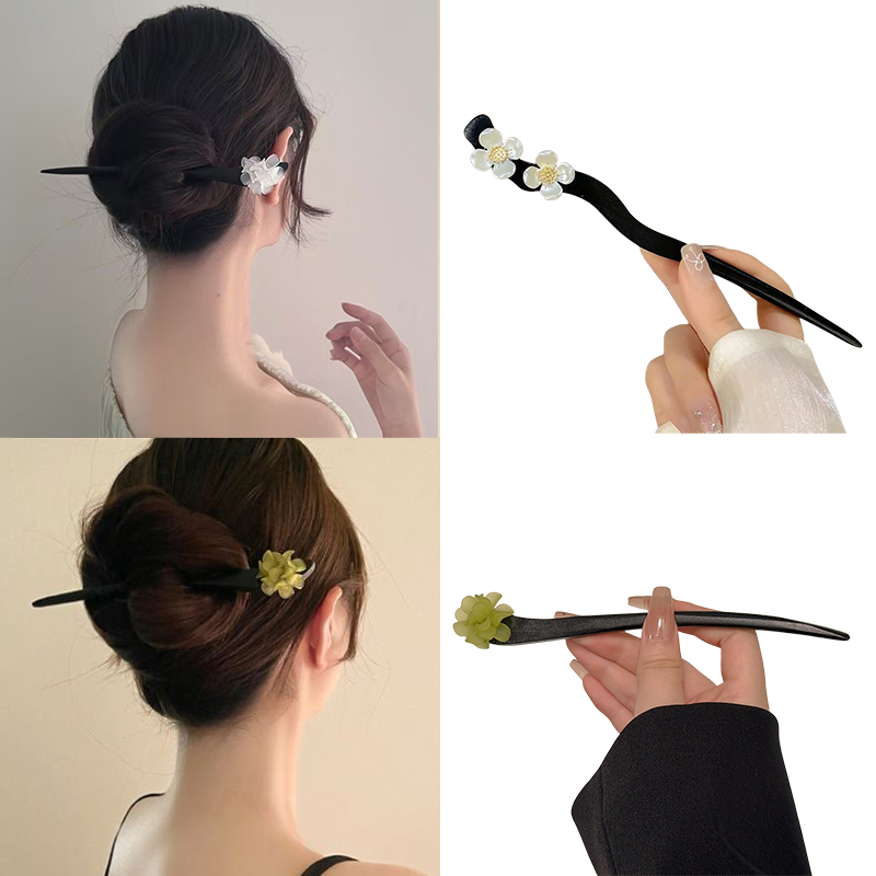 Vintage Fashion Shop - Jepit Rambut Mutiara Stik Rambut Bunga
