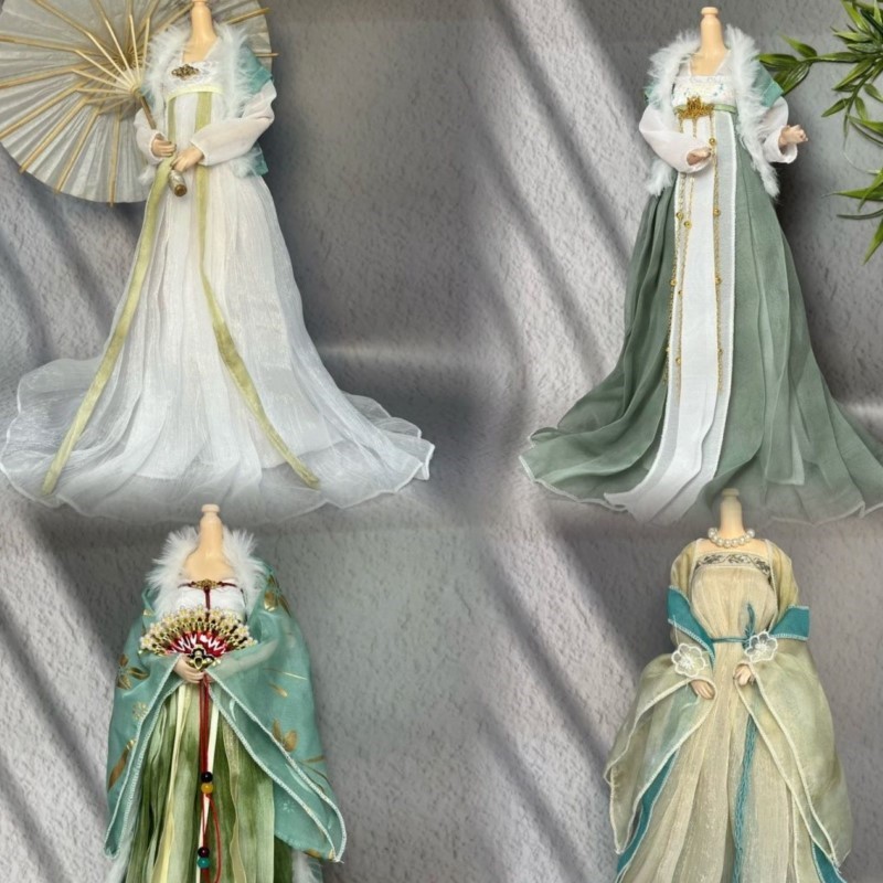 Vintage Fashion Dolls - Gaun Hanfu Boneka Vintage Kreatif Baru