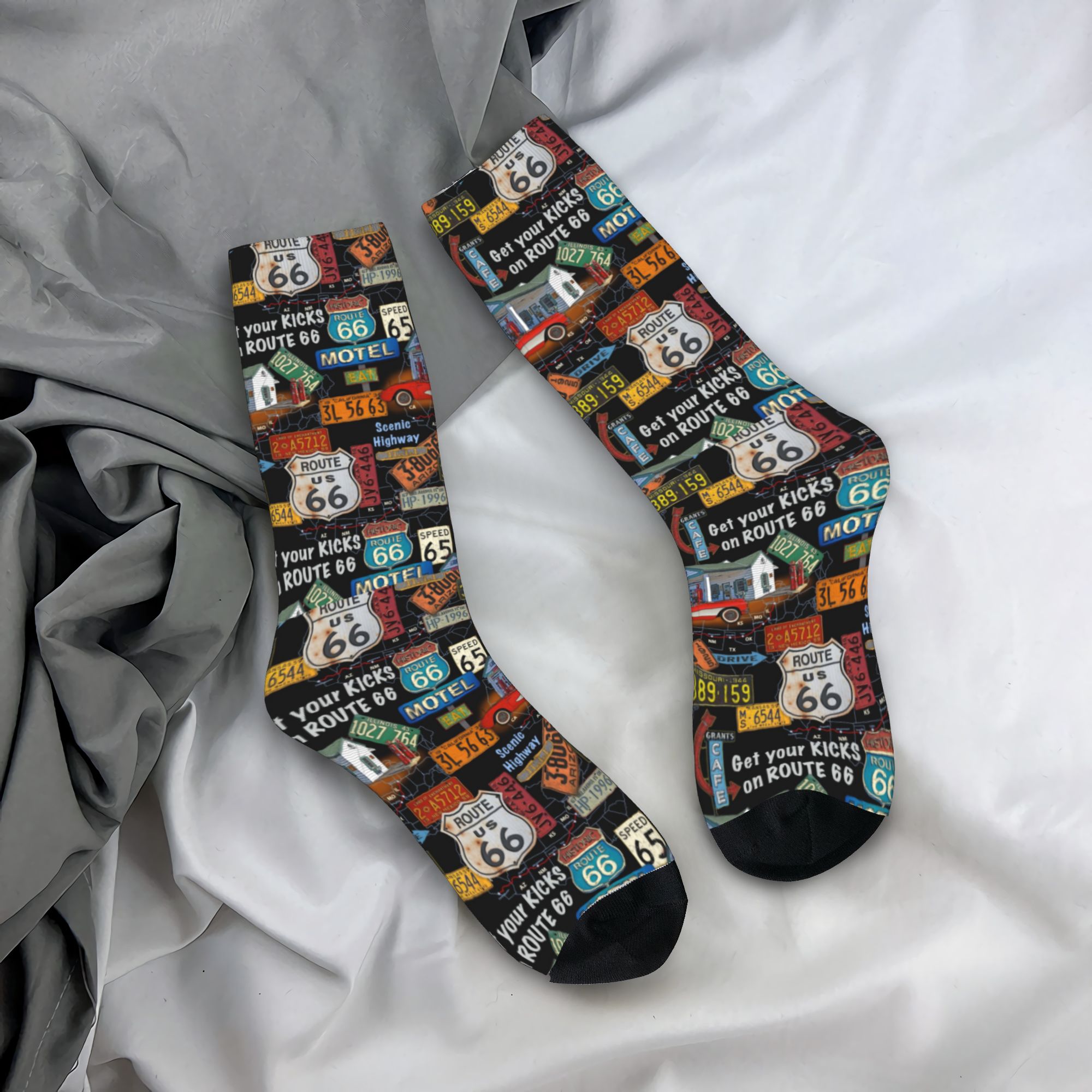 Vintage Fashion Mens - Kaus Kaki Fashion Vintage America Road