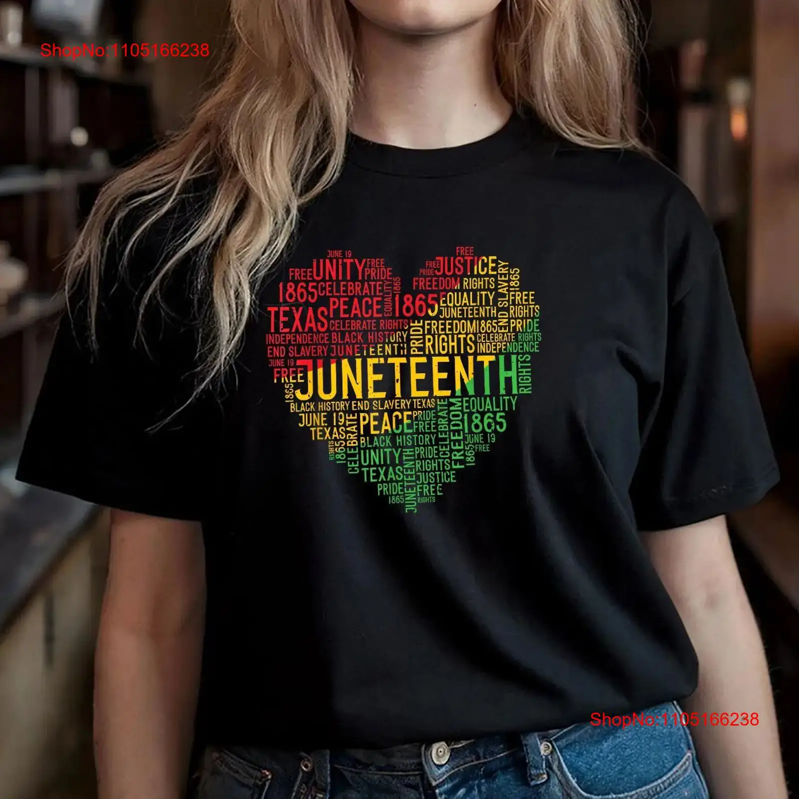 Vintage Fashion History - Kaos Juneteenth Heart Black History Afro