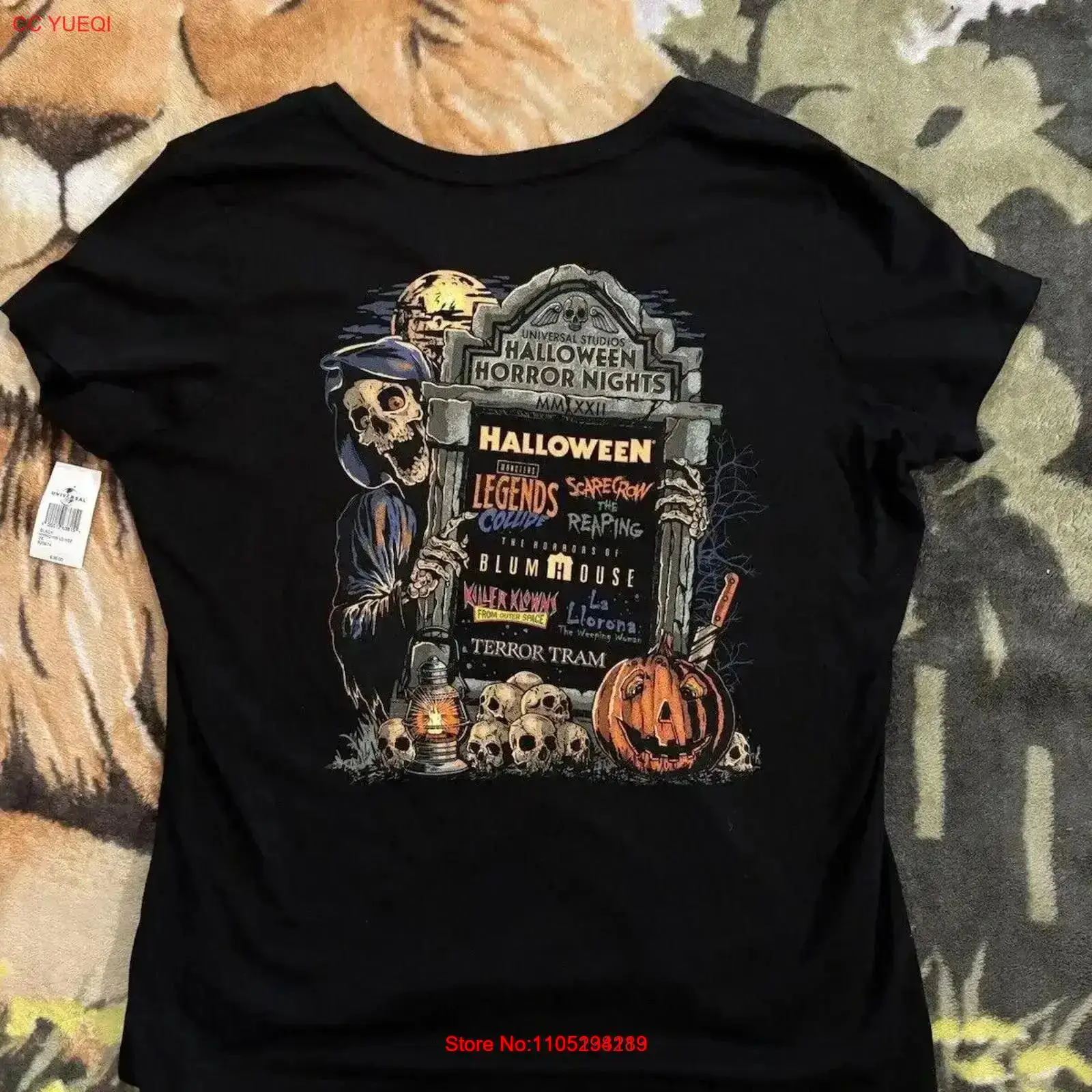 Vintage Fashion Tags - Kaos Halloween Horror Nights Baru Ukuran