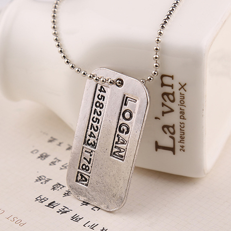 Vintage Fashion Tags - X Kalung Pria Logan Hugh Jackman
