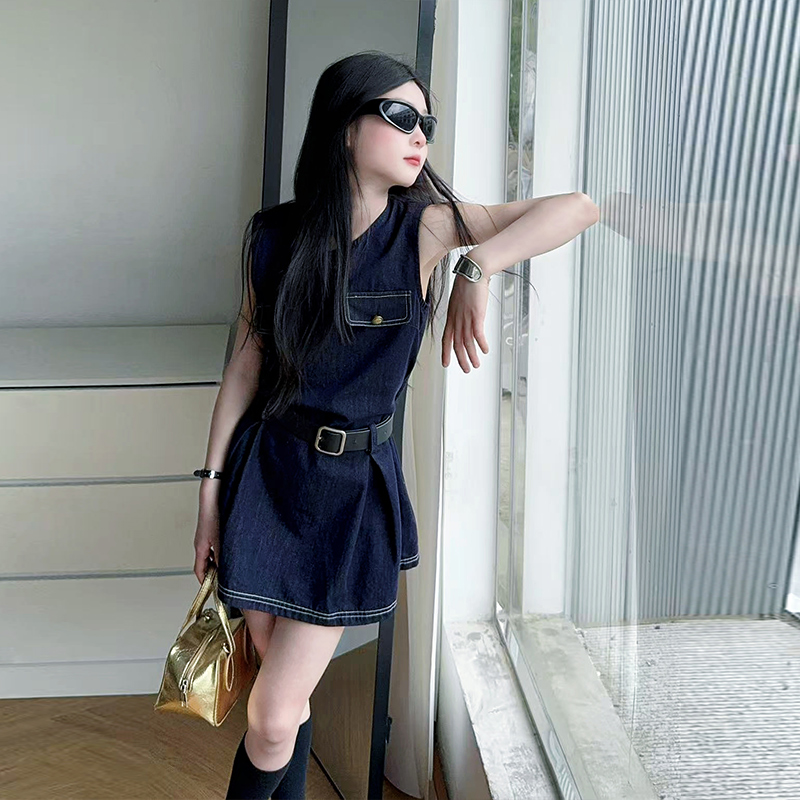 Gaun Bodysuit Denim Fashion An - Vintage Fashion Streetwear ulasan dan harga