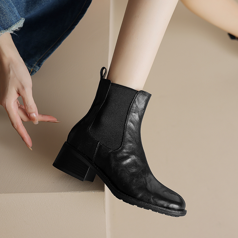 Sepatu Boots Wanita Kulit Sapi - Vintage Fashion Rome ulasan dan harga