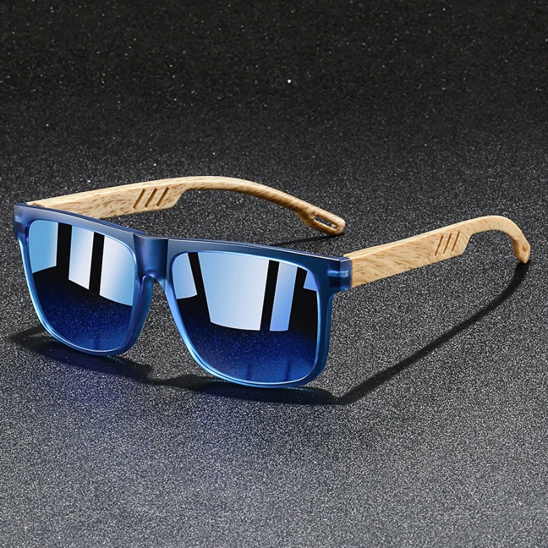 Kacamata Hitam Bingkai Persegi - Vintage Fashion Streetwear ulasan dan harga