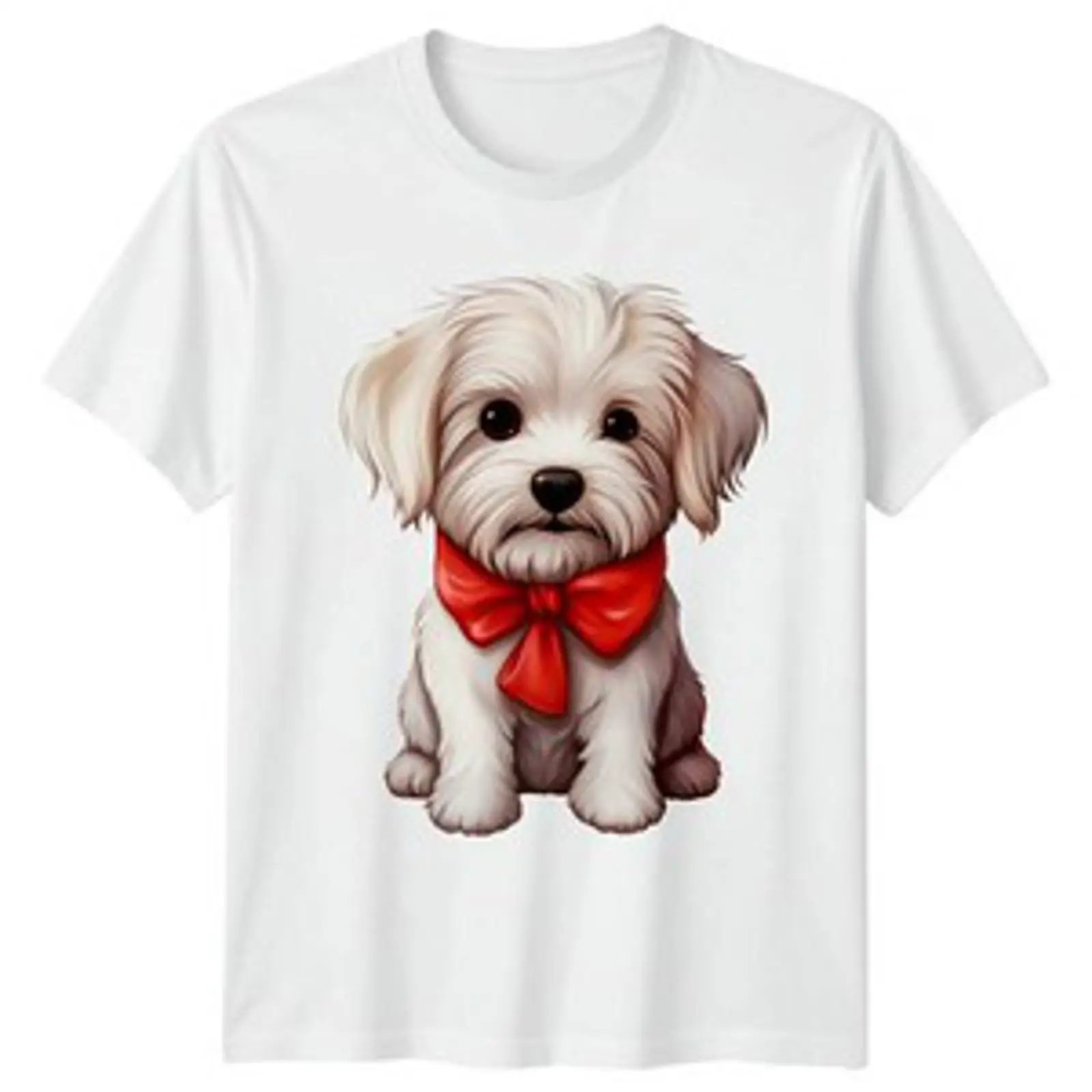 Malteser Hund Welpe Tiere Kaus - Vintage Fashion Herren ulasan dan harga