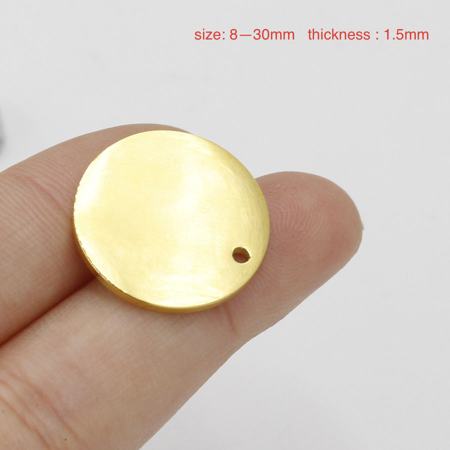 50 Pcs 8-30 Mm Warna Emas Cerm - Vintage Fashion Tags ulasan dan harga