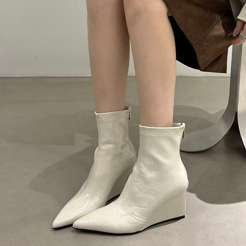 Sepatu Bot Wanita Musim Gugur  - Vintage Fashion Female ulasan dan harga