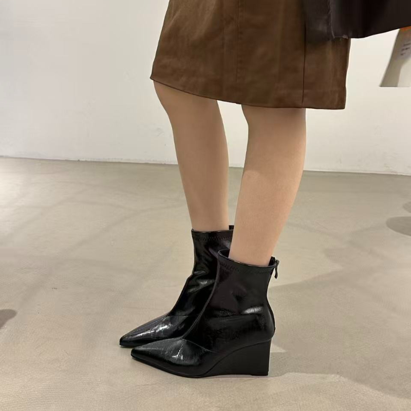 Sepatu Bot Wanita Musim Gugur  - Vintage Fashion Female ulasan dan harga