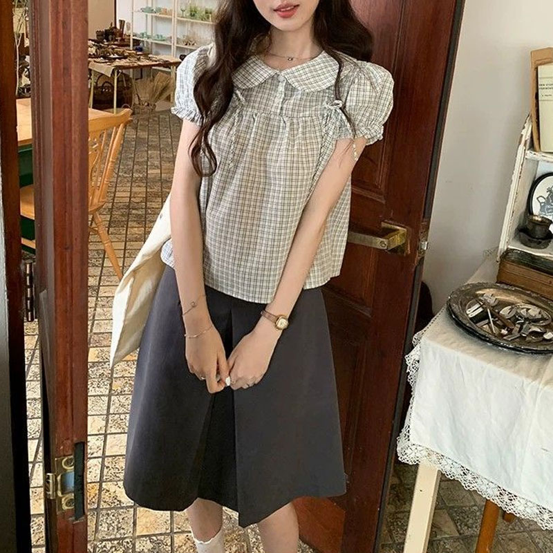 Pakaian Wanita Kemeja Korea Ke - Vintage Fashion Dolls ulasan dan harga