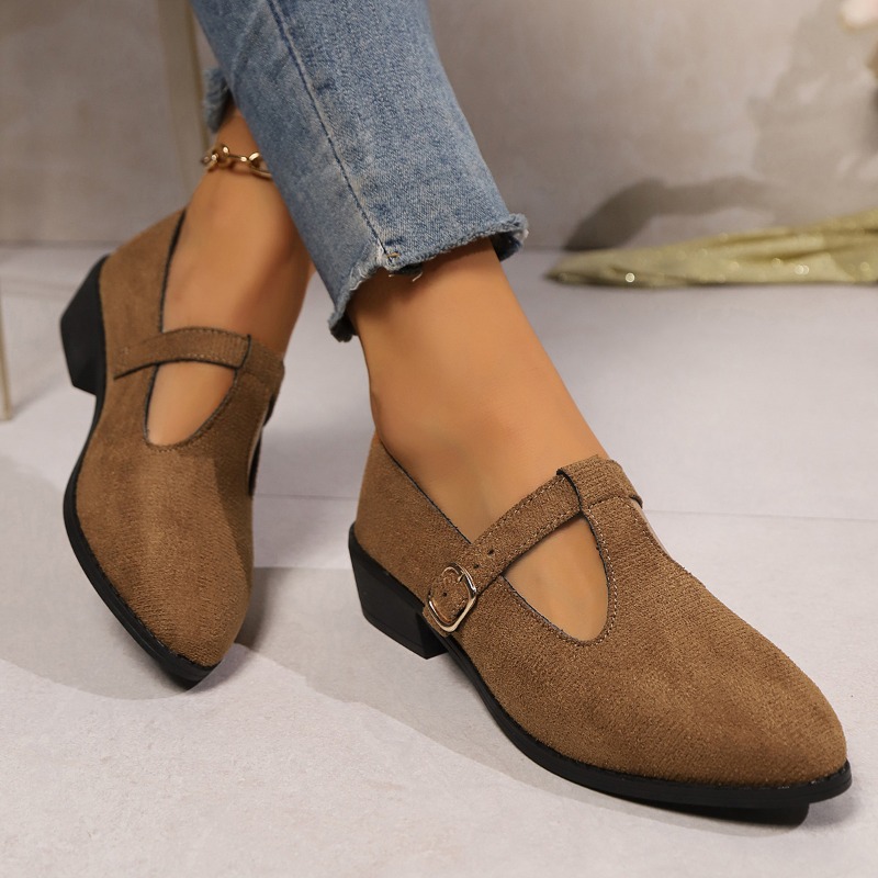 Sepatu Hak Tebal Tali T Musim  - Vintage Fashion Rome ulasan dan harga