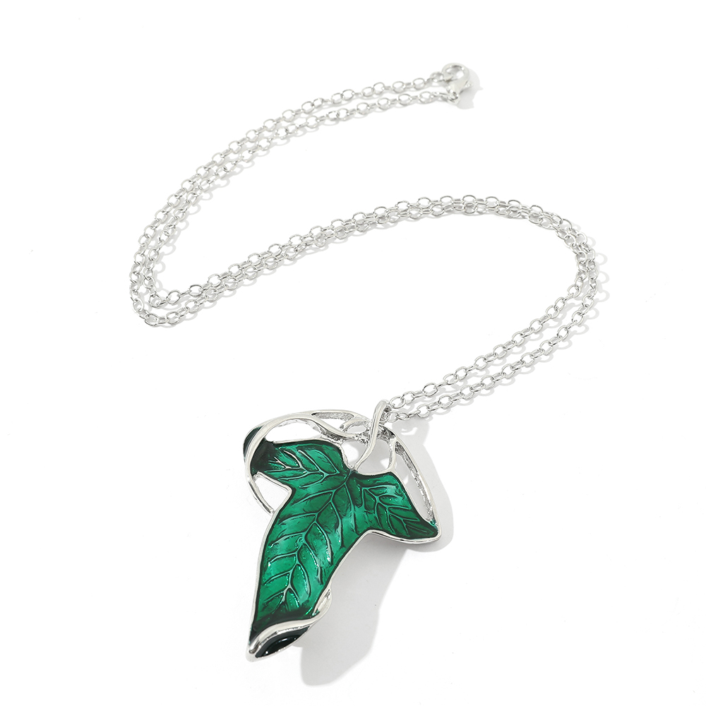 Kalung Liontin Daun Hijau Vint - Vintage Fashion Stores ulasan dan harga