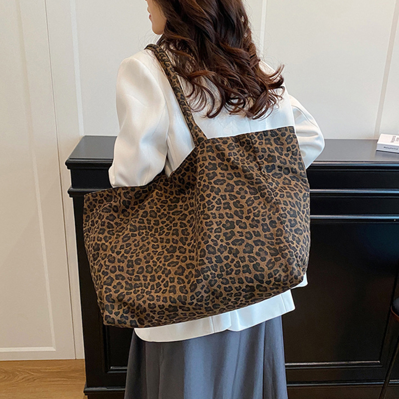 Tas Tote Wanita Motif Leopard  - Vintage Fashion Shop ulasan dan harga