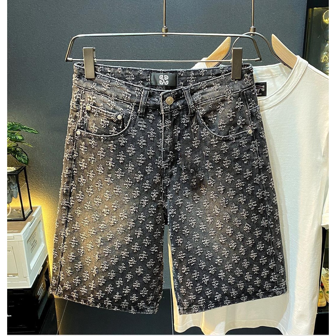Celana Pendek Denim High Stree - Vintage Fashion Shop ulasan dan harga