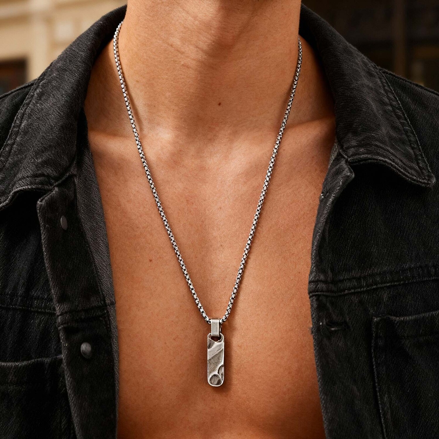 Kalung Liontin Dogtag Kecil un - Vintage Fashion Tags ulasan dan harga