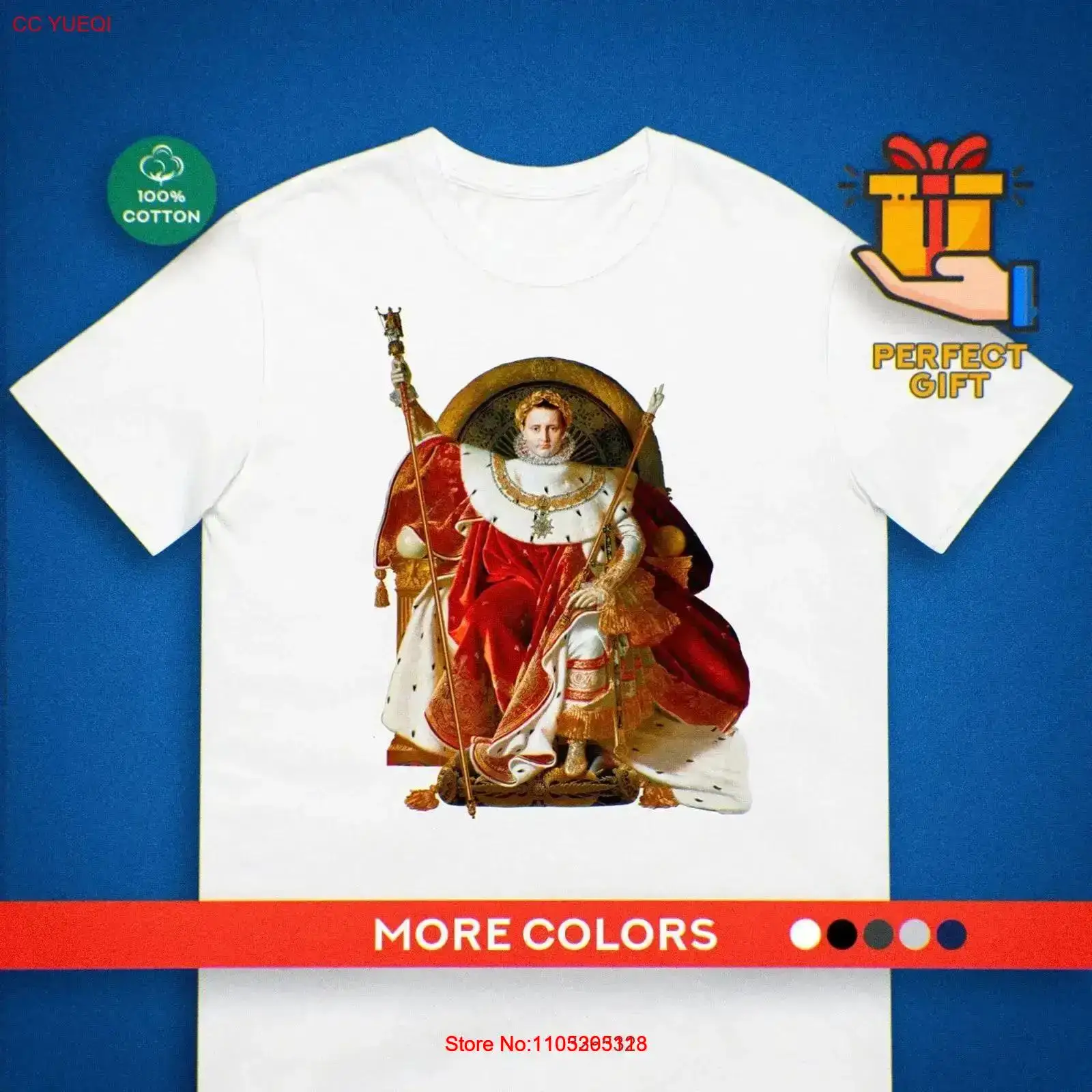 Kaos Napoleon Lukisan Ingres S - Vintage Fashion History ulasan dan harga