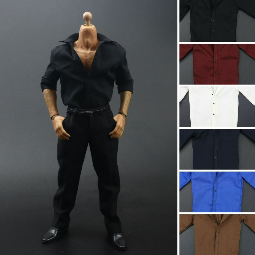 Kemeja Warna Solid Tentara 1/6 - Vintage Fashion Dolls ulasan dan harga