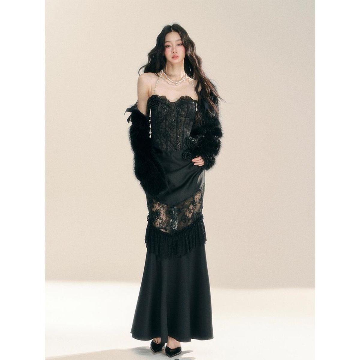 Gaun Renda Y2k Grunge Gotik Vi - Vintage Fashion Y2K ulasan dan harga