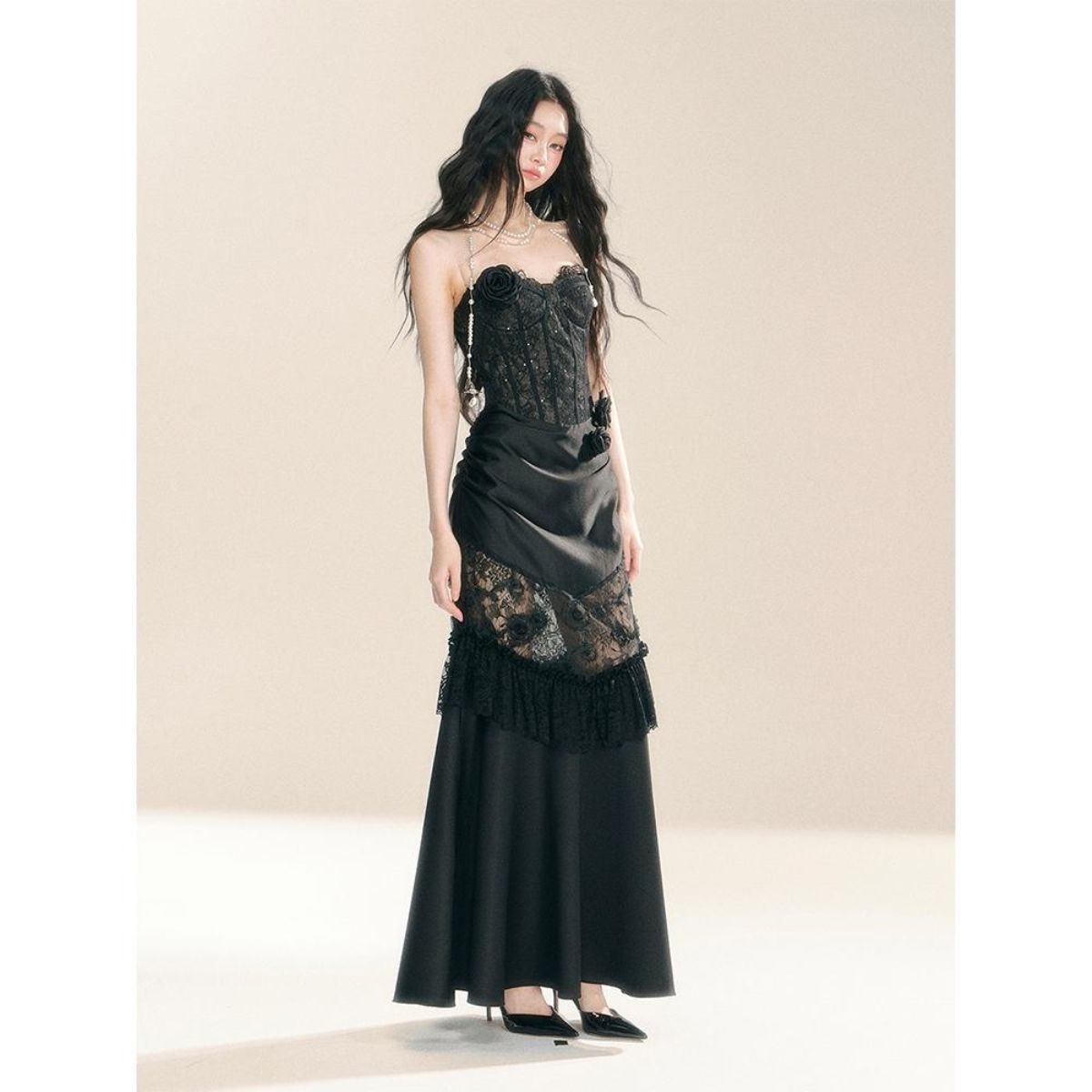 Gaun Renda Y2k Grunge Gotik Vi - Vintage Fashion Y2K ulasan dan harga