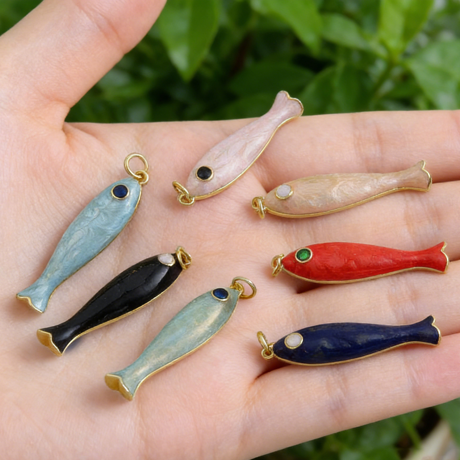 1 Buah Liontin Ikan Kecil Panj - Vintage Fashion Tumblr ulasan dan harga