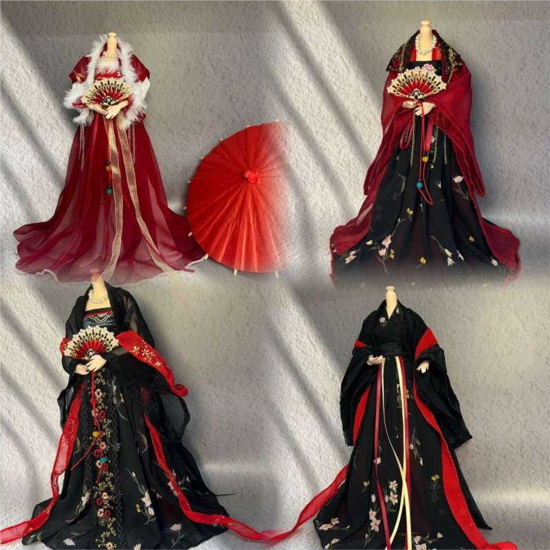 Gaun Hanfu Boneka Vintage Krea - Vintage Fashion Dolls ulasan dan harga