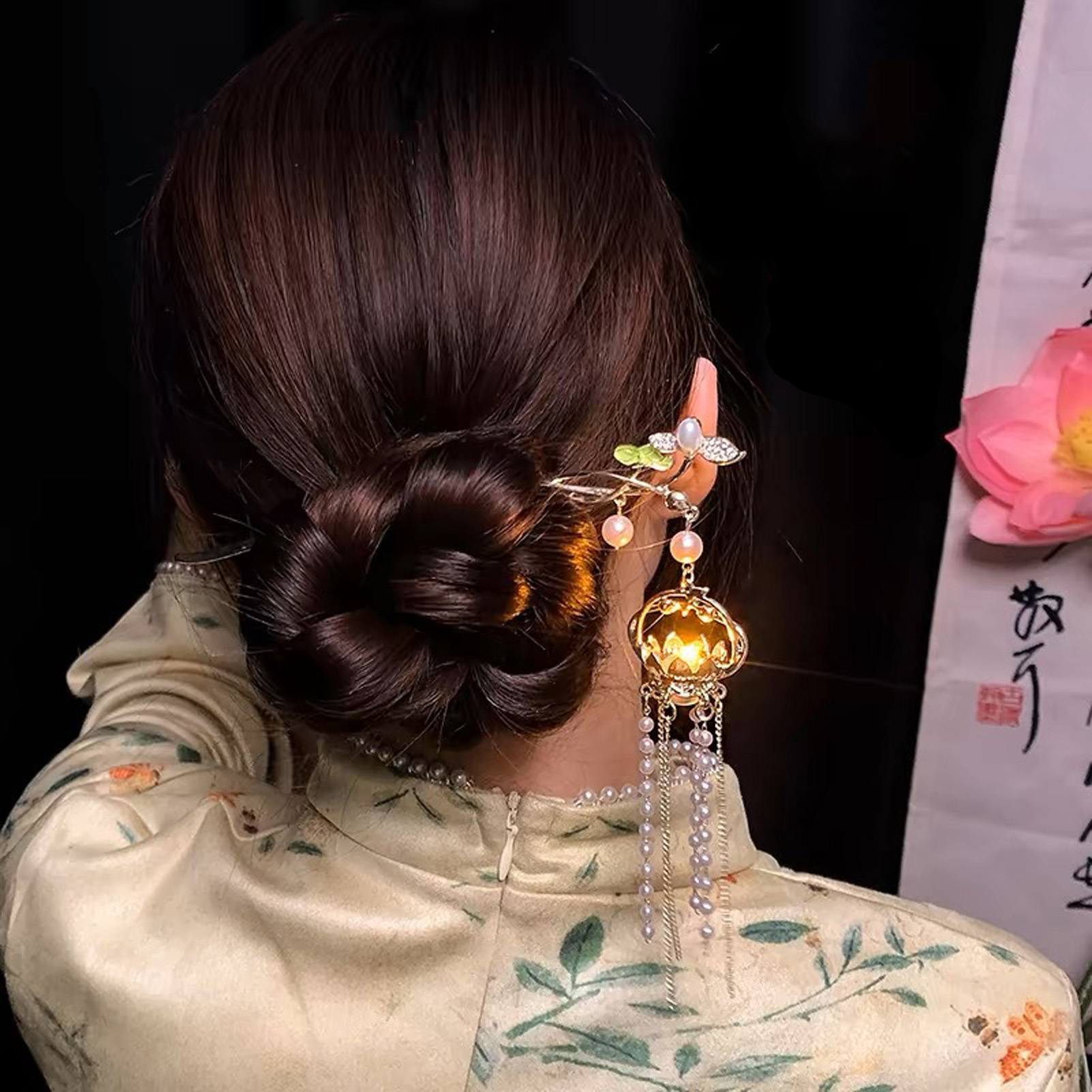 Jepit Rambut Bunga Bercahaya u - Vintage Fashion Shop ulasan dan harga