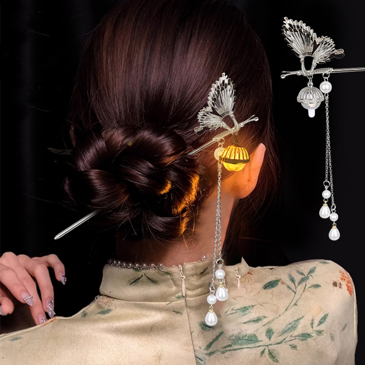 Jepit Rambut Bunga Bercahaya u - Vintage Fashion Shop ulasan dan harga