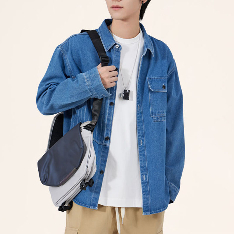 Jaket Denim bersaku untuk pria - Vintage Fashion Now ulasan dan harga