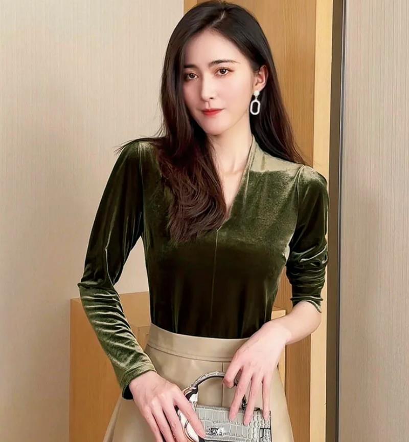 Kemeja beludru lengan panjang  - Vintage Fashion Streetwear ulasan dan harga