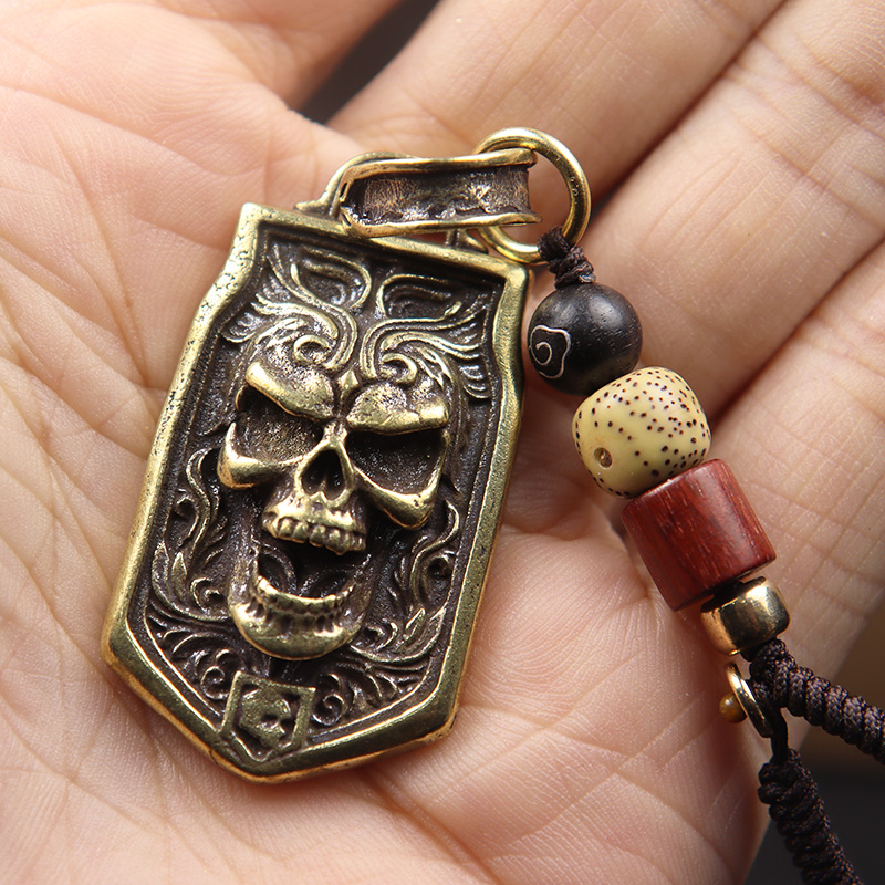 Liontin Gantungan Kunci Kepala - Vintage Fashion Tags ulasan dan harga