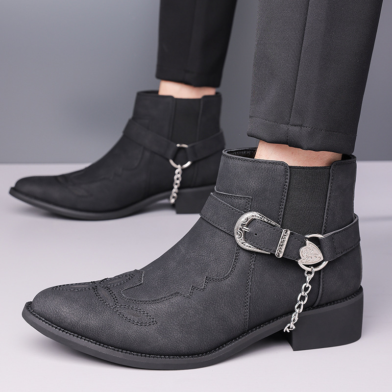 Sepatu Bot Koboi Vintage Pria  - Vintage Fashion Mens ulasan dan harga