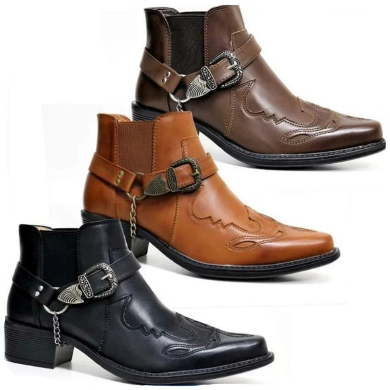 Sepatu Boots Kulit Vintage Pri - Vintage Fashion Mens ulasan dan harga