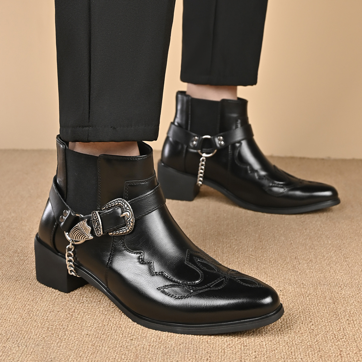 Sepatu Boots Kulit Vintage Pri - Vintage Fashion Mens ulasan dan harga