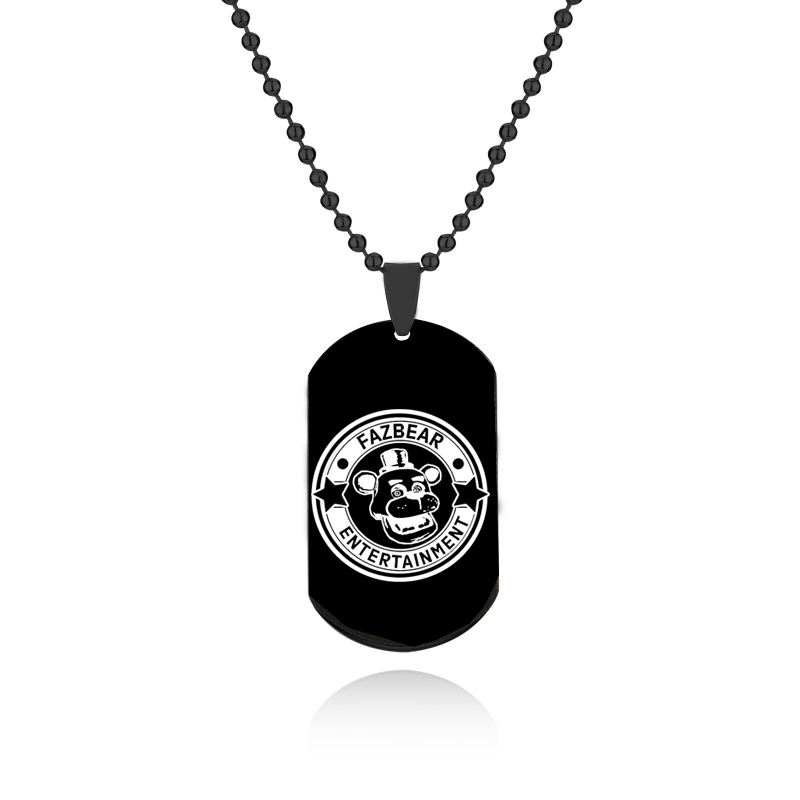 Kalung baja tahan karat Freddy - Vintage Fashion Tags ulasan dan harga