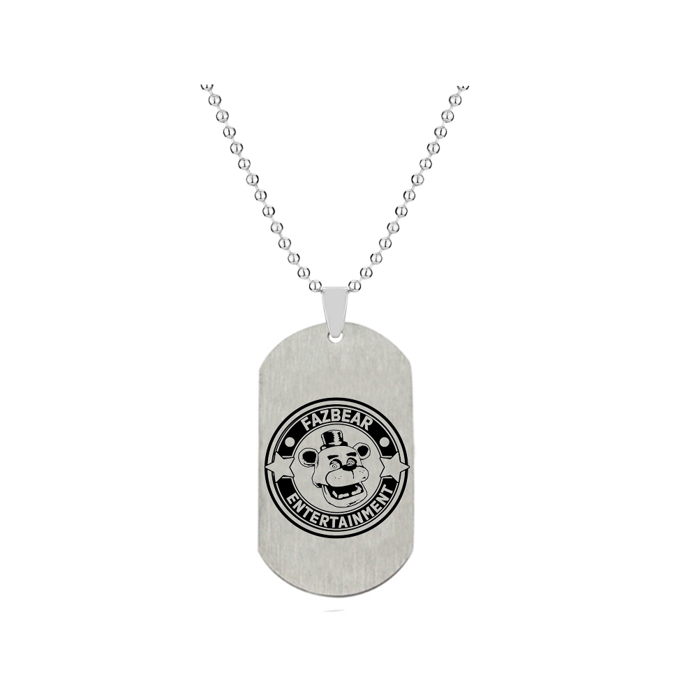 Kalung baja tahan karat Freddy - Vintage Fashion Tags ulasan dan harga