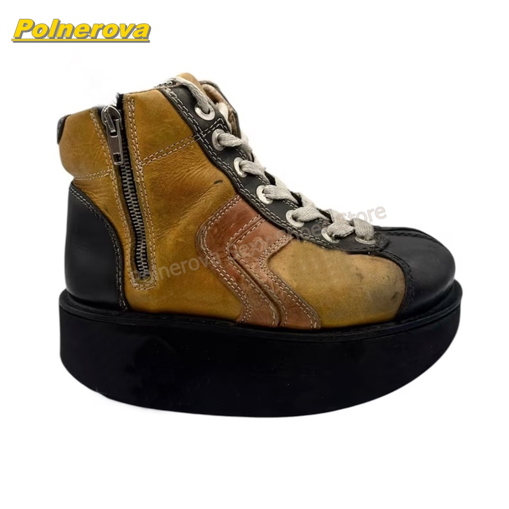 Sepatu Boots Platform Vintage  - Vintage Fashion Y2K ulasan dan harga