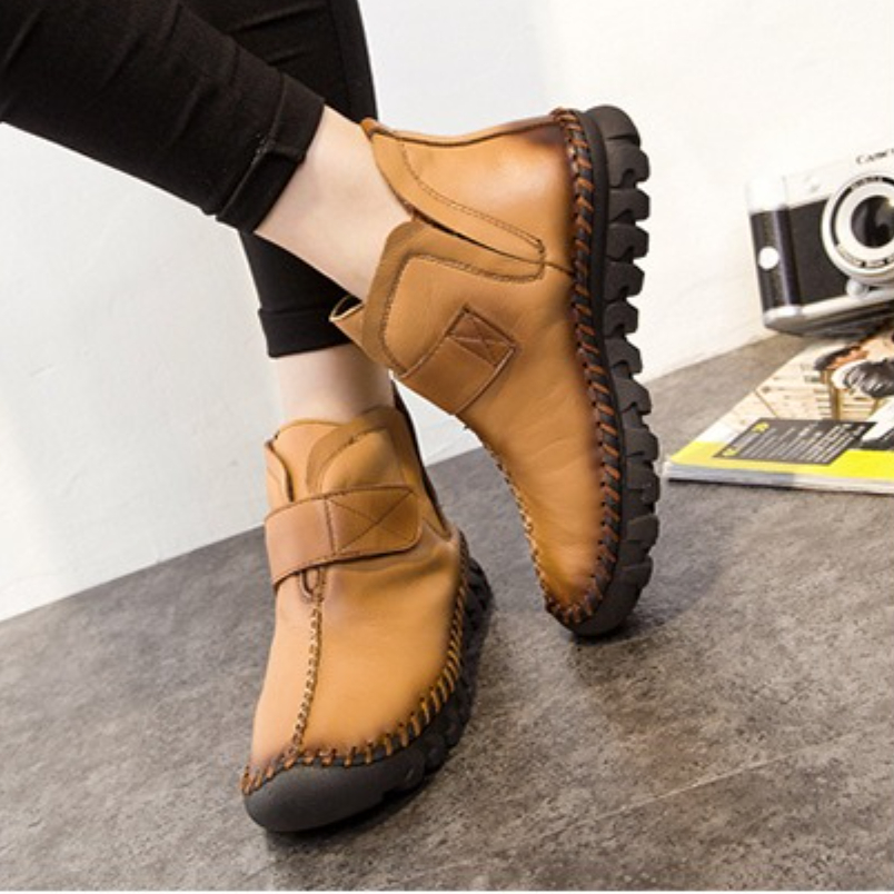 Sepatu Boots Kulit Asli Wanita - Vintage Fashion Rome ulasan dan harga
