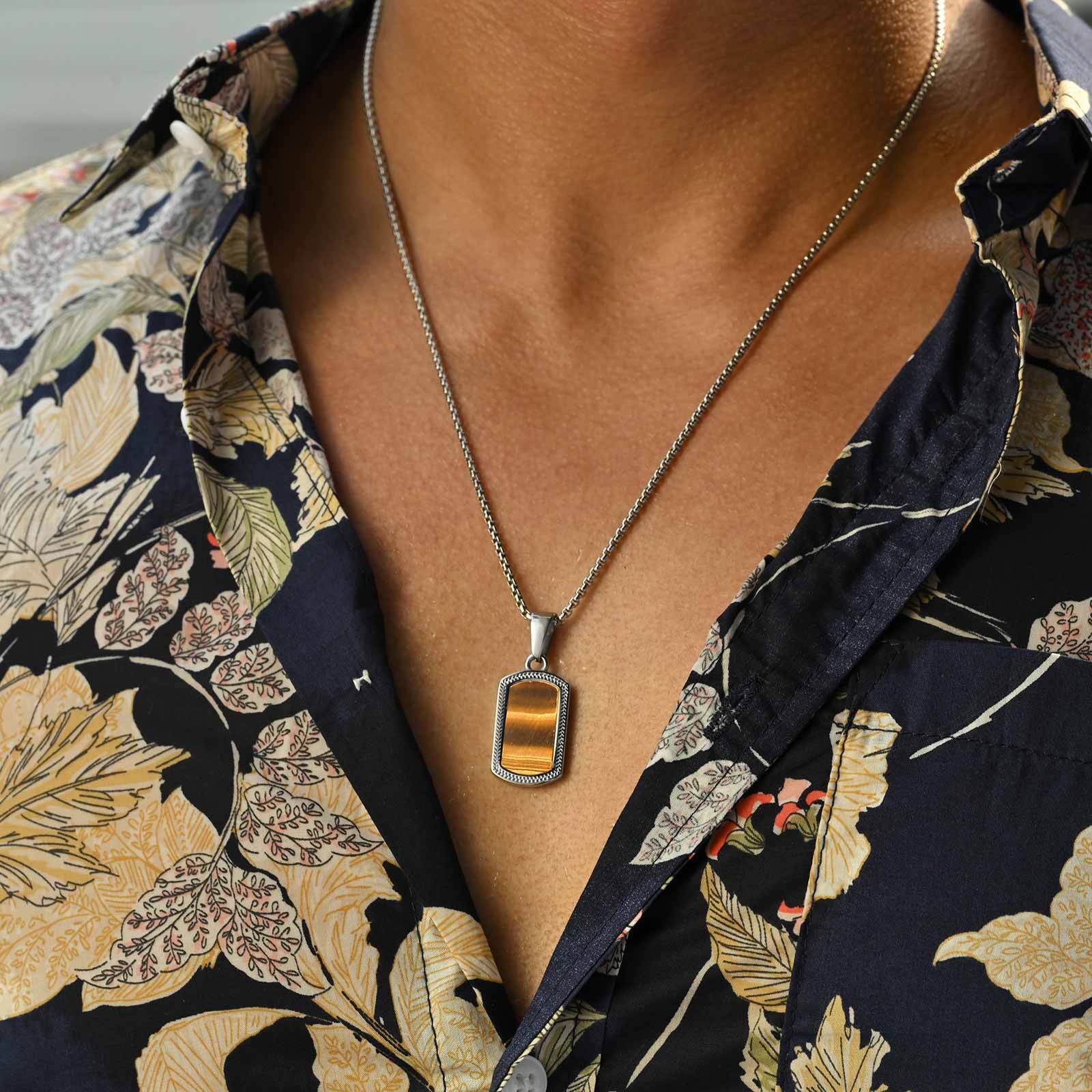 Kalung Liontin Batu Mata Harim - Vintage Fashion Tags ulasan dan harga