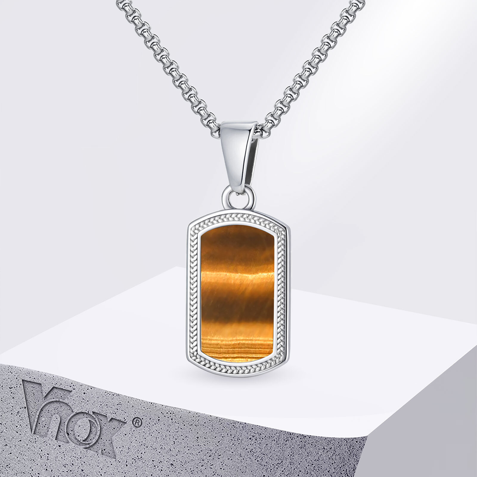 Kalung Liontin Batu Mata Harim - Vintage Fashion Tags ulasan dan harga